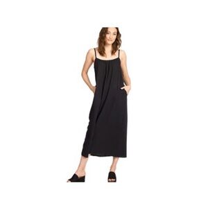 Sol Angeles Black Gauzy Spaghetti Strap Sundress